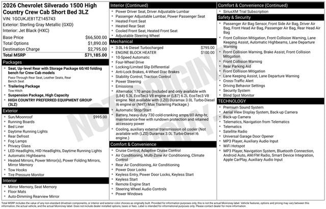 chevrolet silverado 1500 2026 1GCUKJE81TZ145743 image chevrolet silverado 1500 2026 1GCUKJE81TZ145743 image